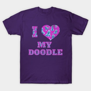 I Love My Doodle Puppy Dog T-Shirt